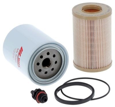 Zestaw filtrów paliwa KN70303 zam. PARKER PFF5551, SK3188-SET; BALDWIN BF7929KIT, DONALDSON P551124,  JOHN DEERE zestaw RE520906; RE523236, FLEETGUARD FK48001