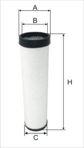 Zamiennik filtr powietrza FLEETGUARD AF25491, HIFI SA16115, SF-FILTER SL5661, DONALDSON P777639