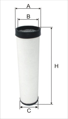 Zamiennik filtr powietrza FLEETGUARD AF25491, HIFI SA16115, SF-FILTER SL5661, DONALDSON P777639