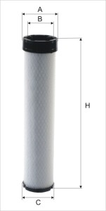 Filtr powietrza zam. MANN CF980/2, HIFI SA17235, DONALDSON P783731, SF-FILTER SL81033, 