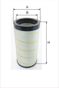 Filtr powietrza zamiennik HIFI SA16547, FLEETGUARD AF26124, JOHN DEERE AT330978, DONALDSON P617643,  MANN C27130