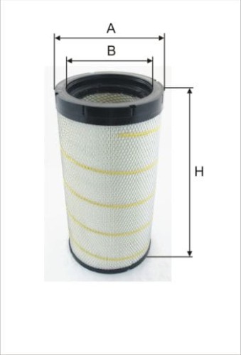 Filtr powietrza zamiennik HIFI SA16547, FLEETGUARD AF26124, JOHN DEERE AT330978, DONALDSON P617643,  MANN C27130