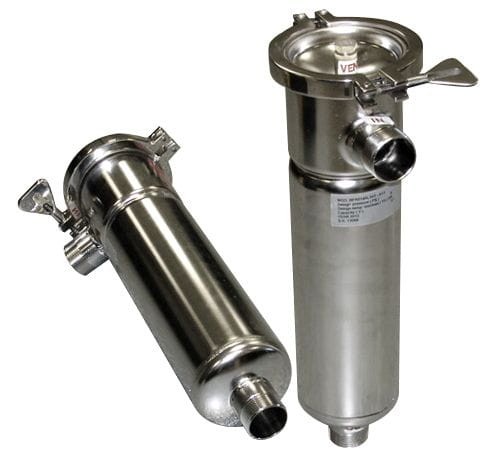 FILTR CIECZY , PŁYNÓW , OBUDOWA na filtr workowy pojedyńczy 1 1/2"  , przepływ 6 m3/h , 8 bar