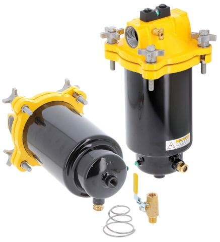 obudowa Filtr paliwa / separator wody  wyjście i wejście 1" 1/2 NPT , filtr paliwa cysterny , doki, mariny , generatory