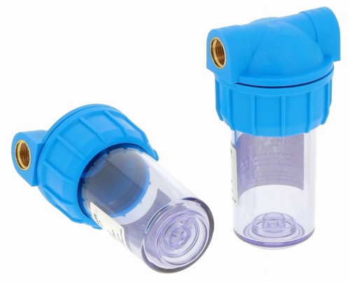 Korpus filtr wody 1/2 " , filtr wody obudowa 1/2 "  - 8 bar max , przepływ 1,3 - 17 l/min , wkład 4"7/8