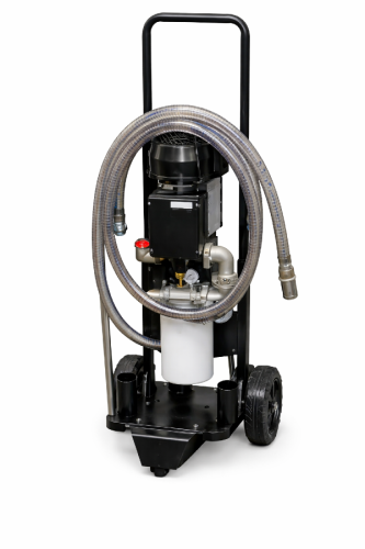 Mobilny agregat filtracji oleju hydraulicznego , Agregat filtracyjny mobilny przepływ 50 - 60 l/min , urządzenie mobilne do filtracji oleju