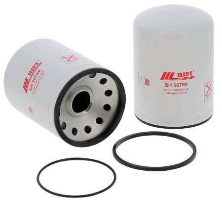 SH56760 HIFI Filtr hydrauliczn zam. AGCO 20493R1,  JOHN DEERE MG9800097, VOLVO 6511280, FLEETGUARD HF6358, MANN  W1254/2X, FLEETGUARD HF6163