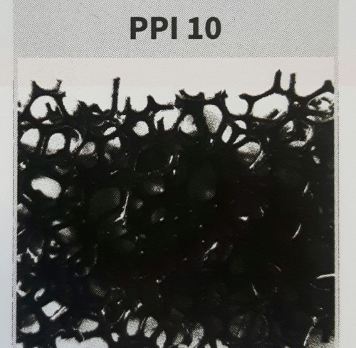 mata PPI 10 rozmiar 2000x1000 mm grubość 10  , pianka filtracyjna stosowana w filtracji powietrza, akwarystyce, basenach 