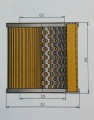 filtr powietrza zam. RIETSCHLE 730500, MANN C31, KRON 3091.04.00,  filtr pompy próżniowe BECKER , RIETSCHLE