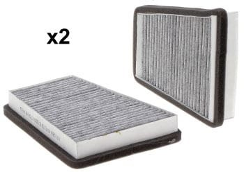 SC90038KITCA Dwa Filtry kabinowe  z węglem aktywnym JOHN DEERE 6000 seria  ; zam. PANCLEAN AXK1010, JOHN DEERE L112954, JOHN DEERE L112955, JOHN DEERE - L156235 + L156236