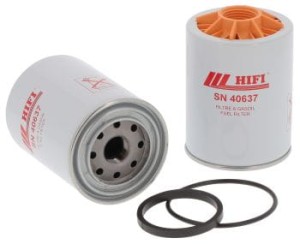 Filtr paliwa SN40637 zam. KOMATSU 6003114110, MECALAC E537A0359, DYNAPAC 4700950301, KOMATSU 6003194120, FLEETGUARD FS19805. Filtr paliwa HIFI SN40637