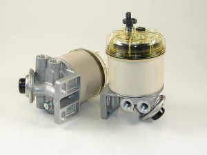 KOMPLETNY FILTR PALIWA SEPARATOR RACOR 460R10 dokładność 10 mikornów przepływ 227 l/h przyłącza 3/8 " nptf